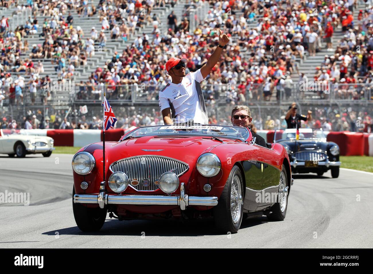 Lewis Hamilton (GBR) McLaren bei der Fahrerparade. Großer Preis von Kanada, Sonntag, 10. Juni 2012. Montreal, Kanada. Stockfoto