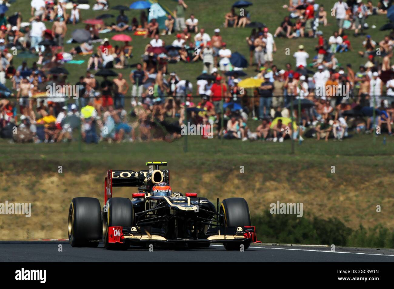 Romain Grosjean (FRA) Lotus F1 E20. Großer Preis von Ungarn, Sonntag, 29. Juli 2012. Budapest, Ungarn. Stockfoto