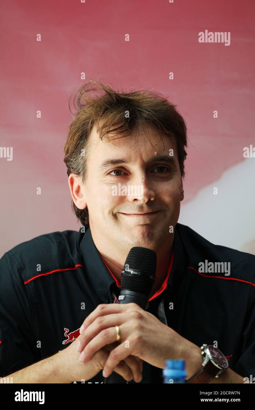 James Key (GBR) gab die neue Scuderia Toro Rosso Technical Director bekannt. Großer Preis von Italien, Donnerstag, 6. September 2012. Monza Italien. Stockfoto