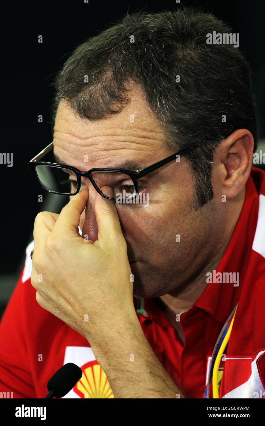 Stefano Domenicali (ITA) Ferrari-Generaldirektor bei der FIA-Pressekonferenz. Großer Preis von Japan, Freitag, 5. Oktober 2012. Suzuka, Japan. Stockfoto