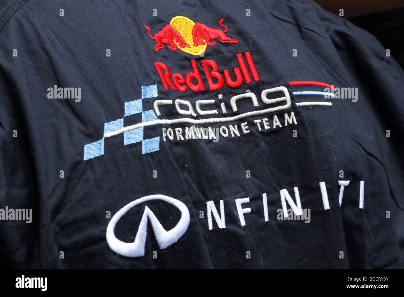 Red Bull Racing hat Infiniti als Titelsponsor ab 2013 bekannt gegeben. Großer Preis von Brasilien, Sonntag, 25. November 2012. Sao Paulo, Brasilien. Stockfoto
