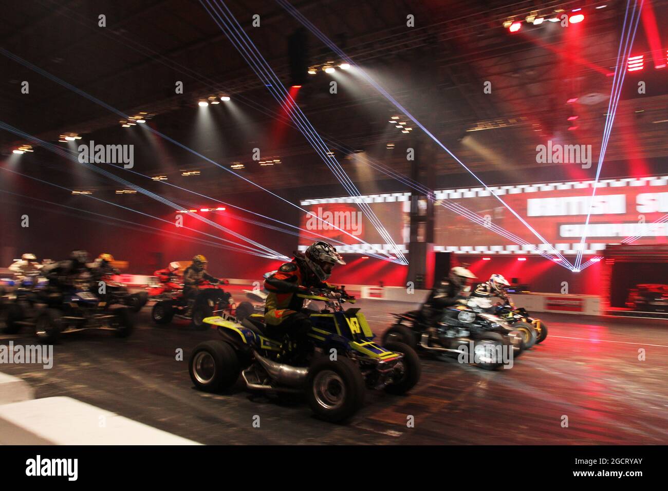 Die Autosport Live Arena. Autosport International, Samstag 12. Januar 2013. National Exhibition Centre, Birmingham, England. Stockfoto