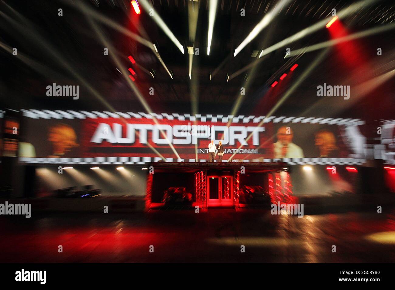 Die Live Action Arena. Autosport International, Samstag 12. Januar 2013. National Exhibition Centre, Birmingham, England. Stockfoto