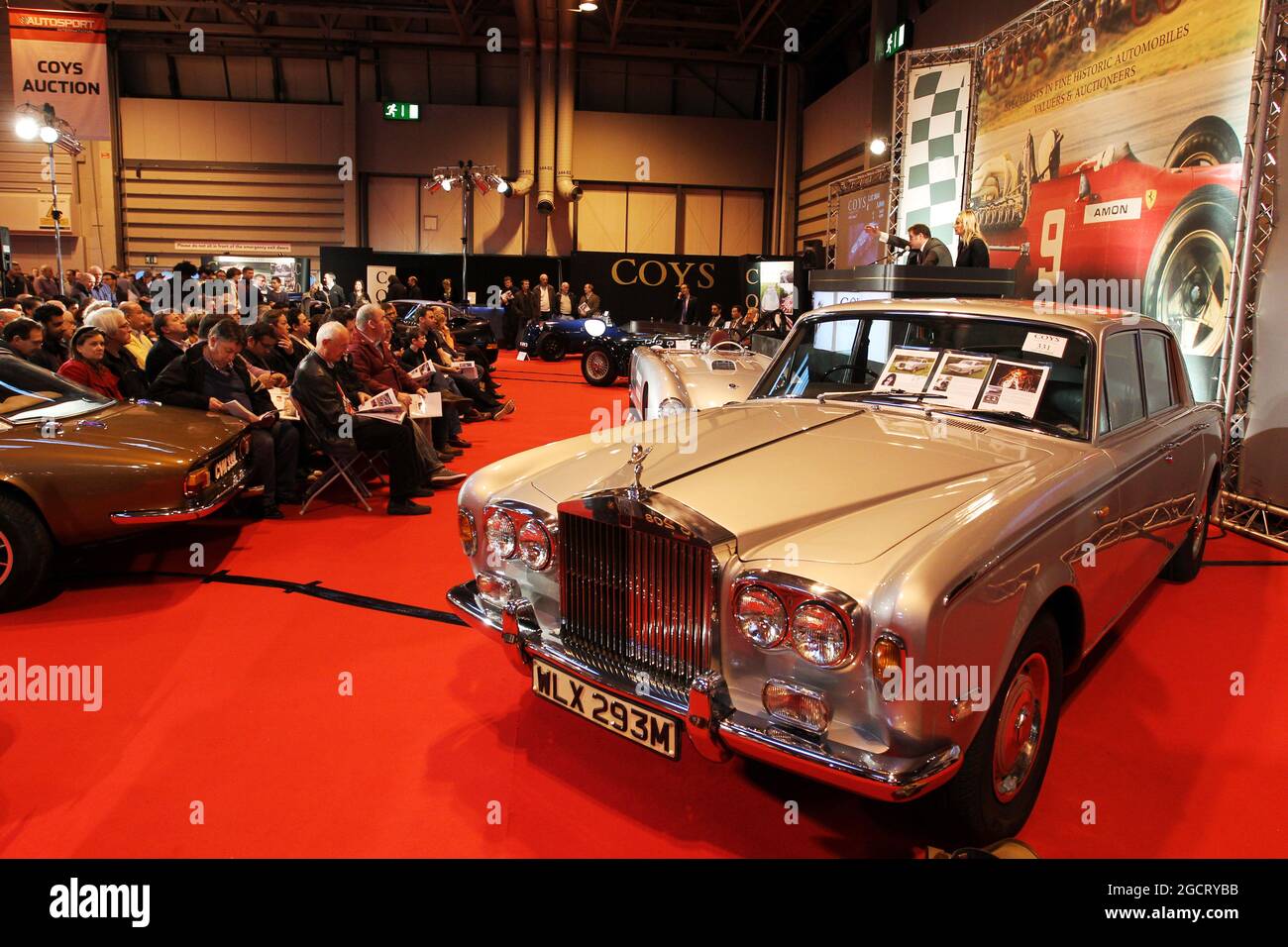 Der Rolls Royce von Freddie Mercury (GBR) wird auf der Coys Auction bei Autosport International verkauft. Autosport International, Samstag 12. Januar 2013. National Exhibition Centre, Birmingham, England. Stockfoto