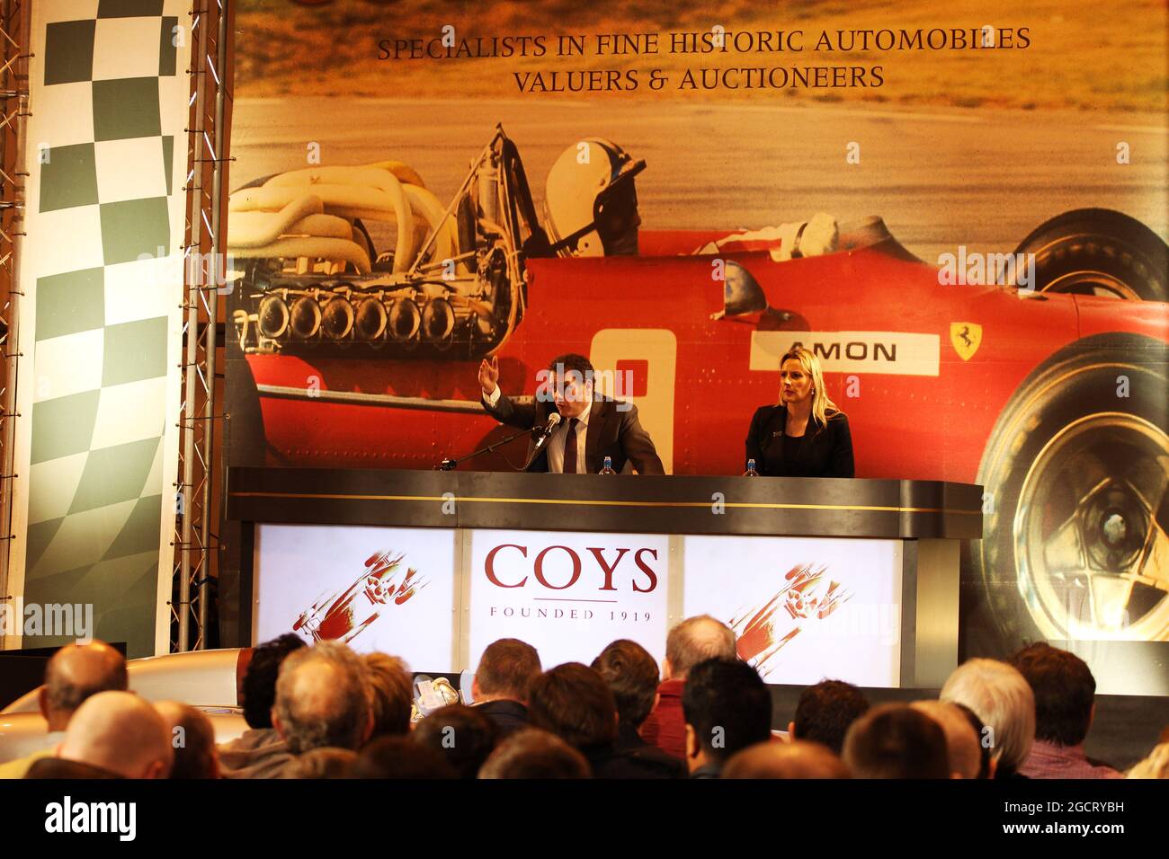 Die Coys-Auktion bei Autosport International. Autosport International, Samstag 12. Januar 2013. National Exhibition Centre, Birmingham, England. Stockfoto