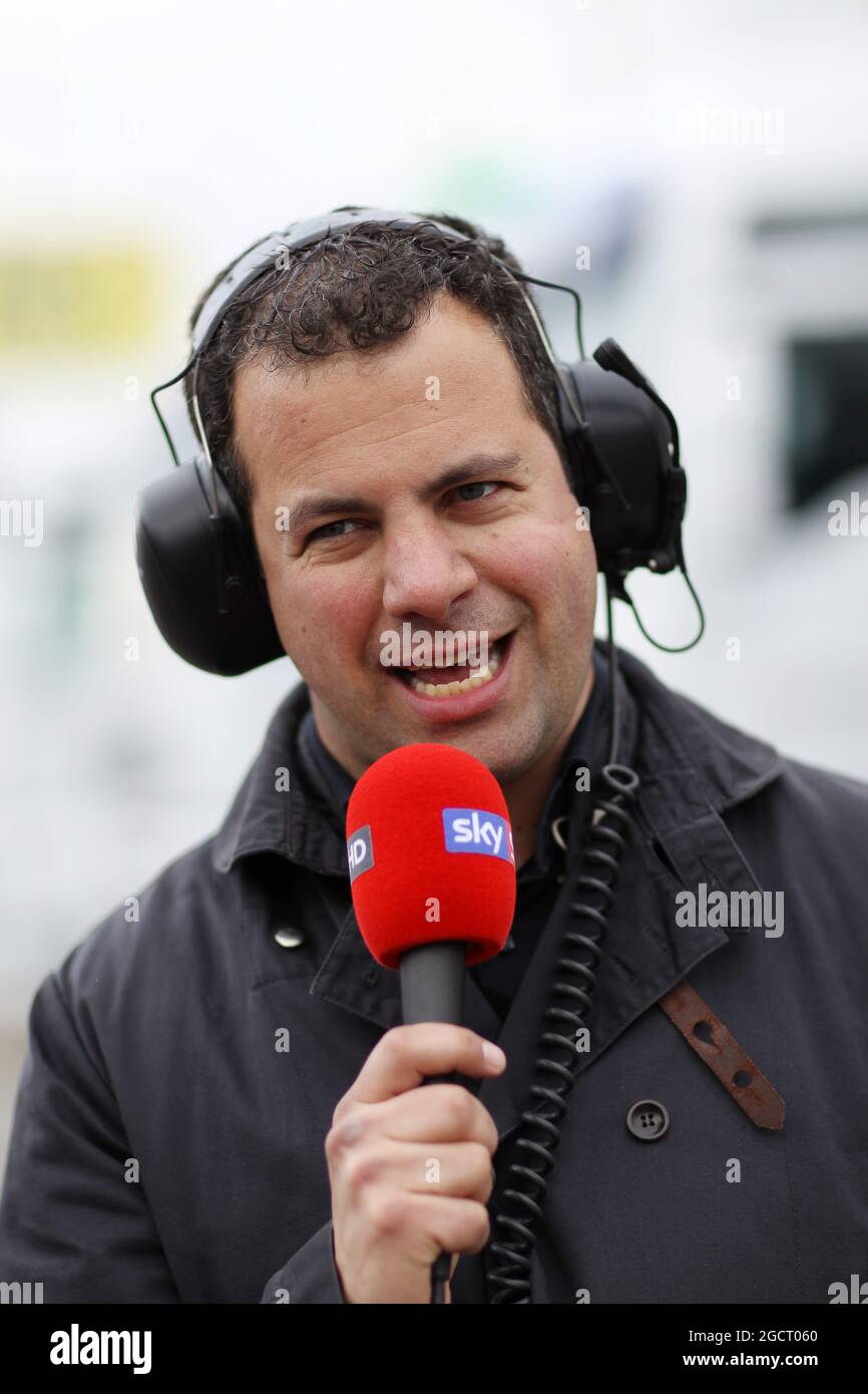 Ted Kravitz (GBR) Sky Sports Pitlane Reporter. Formel-1-Tests, erster Tag, Donnerstag, 28. Februar 2013. Barcelona, Spanien. Stockfoto