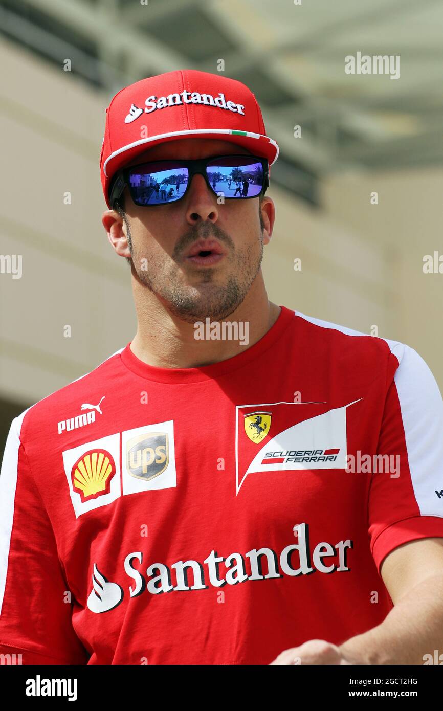 Fernando Alonso (ESP) Ferrari. Großer Preis von Bahrain, Sonntag, 23. April 2013. Sakhir, Bahrain. Stockfoto