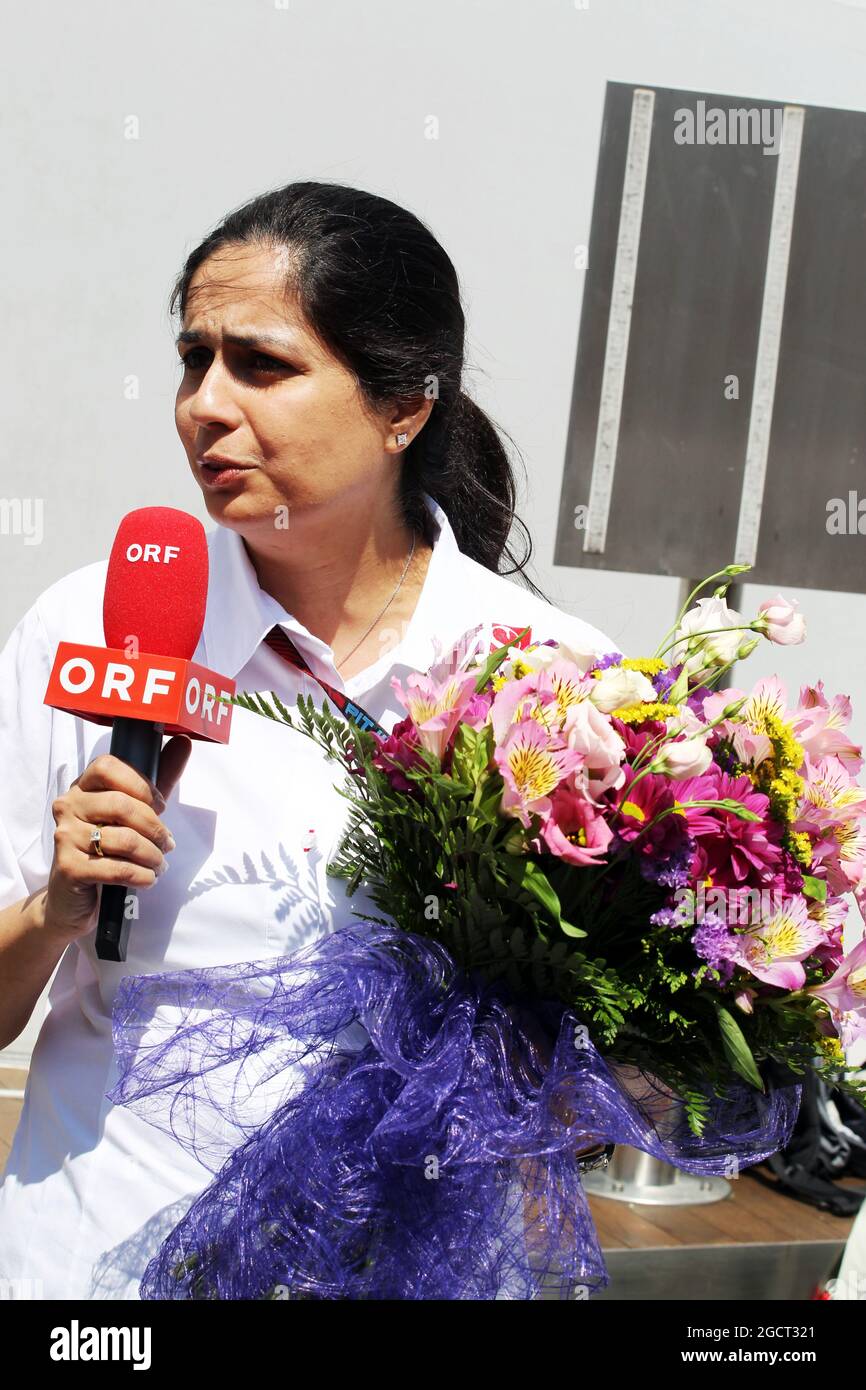 Monisha Kaltenborn (AUT) sauber Teamleiterin. Großer Preis von Spanien, Freitag, 10. Mai 2013. Barcelona, Spanien. Stockfoto