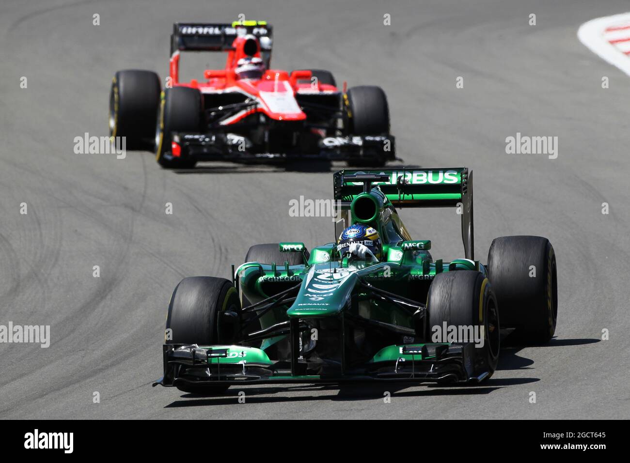 Charles Pic (FRA) Caterham CT03. Großer Preis von Deutschland, Sonntag, 7. Juli 2013. Nürburgring, Deutschland. Stockfoto