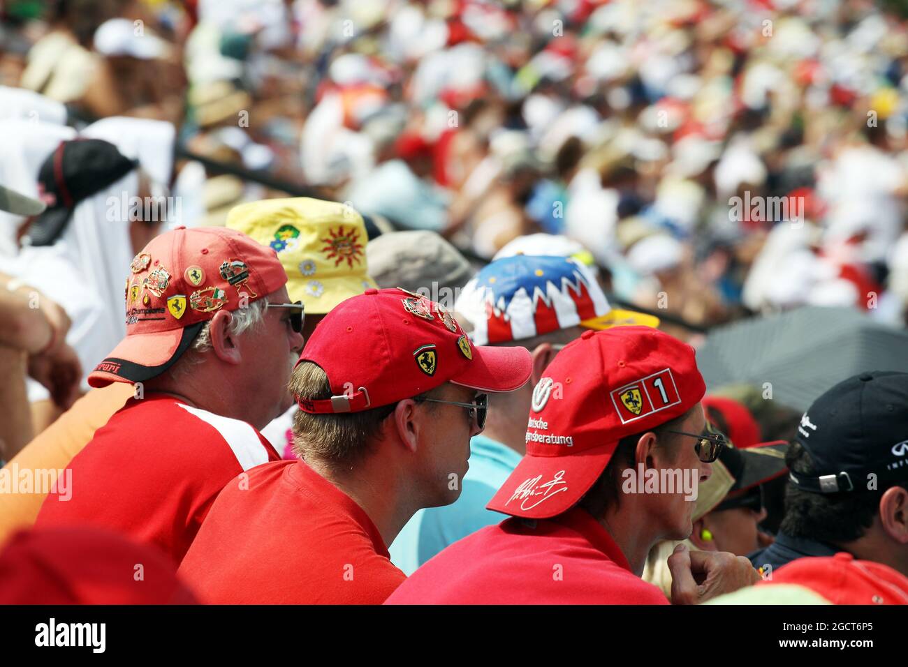 Lüfter. Großer Preis von Ungarn, Samstag, 27. Juli 2013. Budapest, Ungarn. Stockfoto