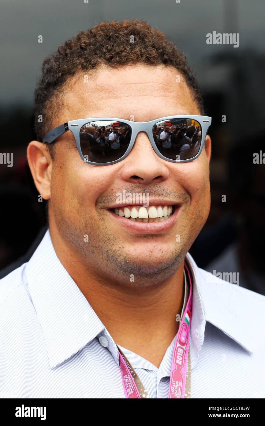 Ronaldo (BH) ehemaliger Fußballspieler. Großer Preis von Italien, Sonntag, 8. September 2013. Monza Italien. Stockfoto