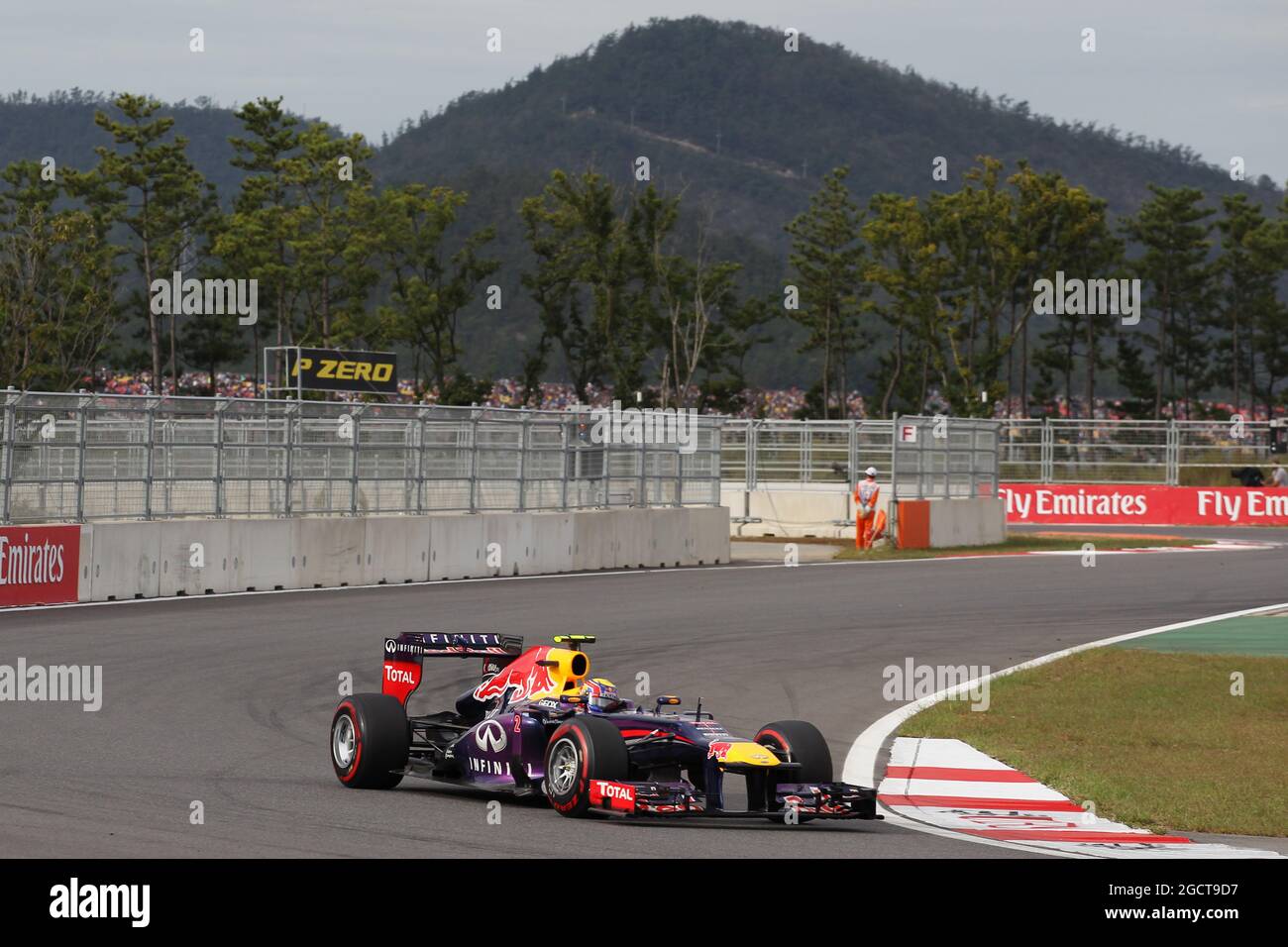 Mark Webber (AUS) Red Bull Racing RB9. Großer Preis von Korea, Sonntag, 6. Oktober 2013. Yeongam, Südkorea. Stockfoto