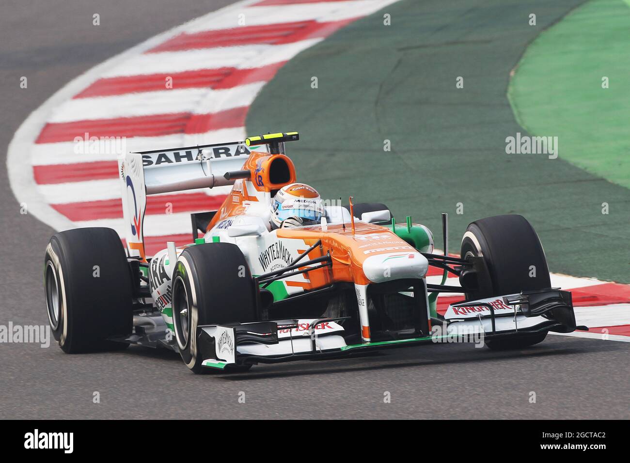 Adrian Sutil (GER) Sahara Force India VJM06. Großer Preis von Indien, Samstag, 26. Oktober 2013. Greater Noida, Neu-Delhi, Indien. Stockfoto