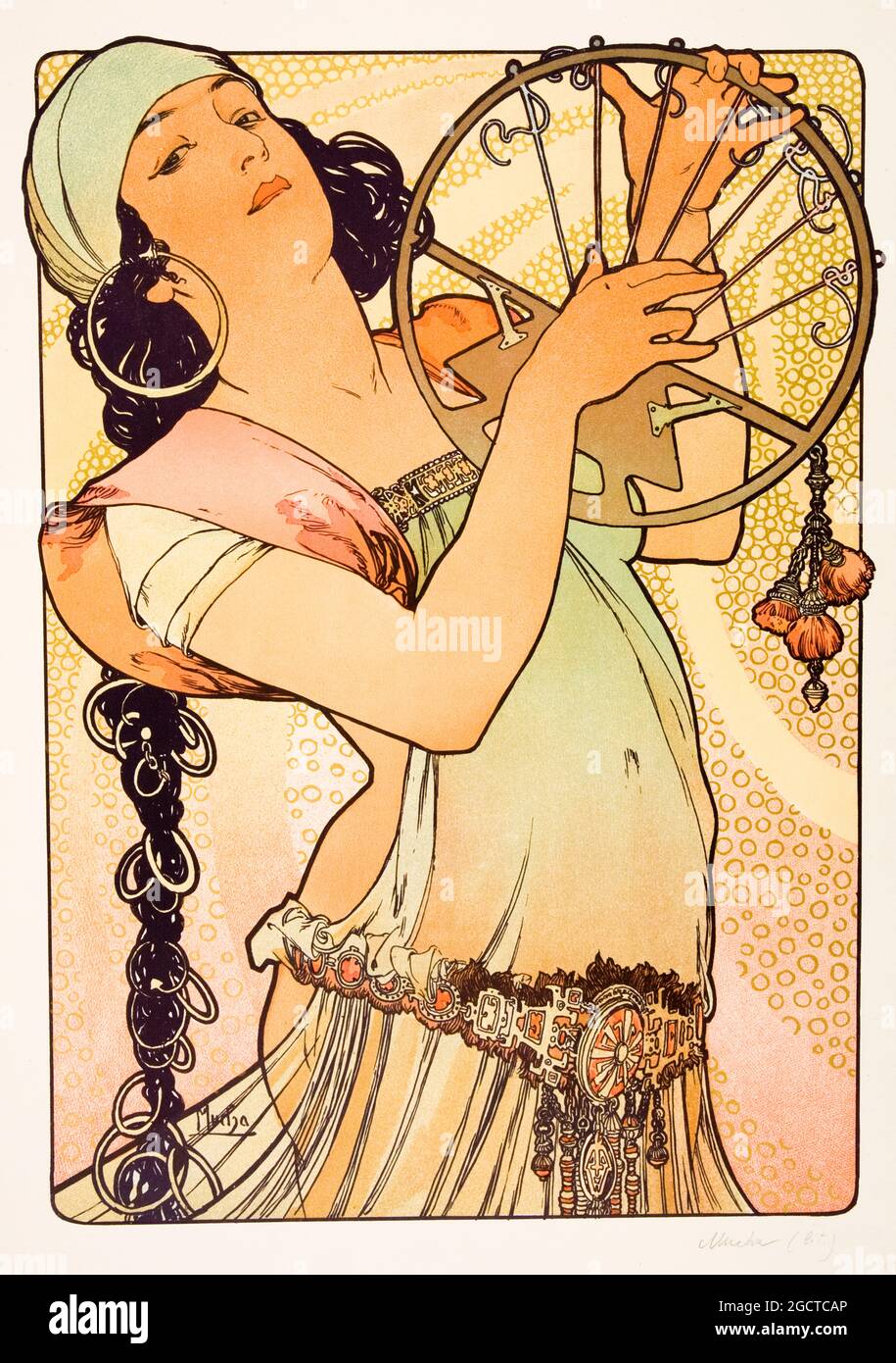 Alphonse Mucha, Salomé, Poster, 1897 Stockfoto