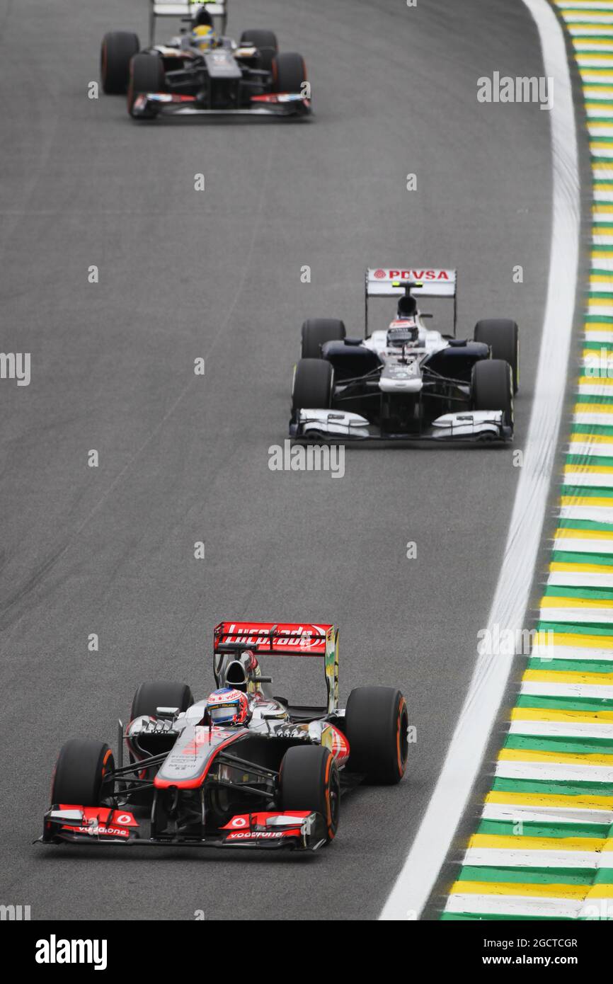 Jenson-Taste (GBR) McLaren MP4-28. Großer Preis von Brasilien, Sonntag, 24. November 2013. Sao Paulo, Brasilien. Stockfoto