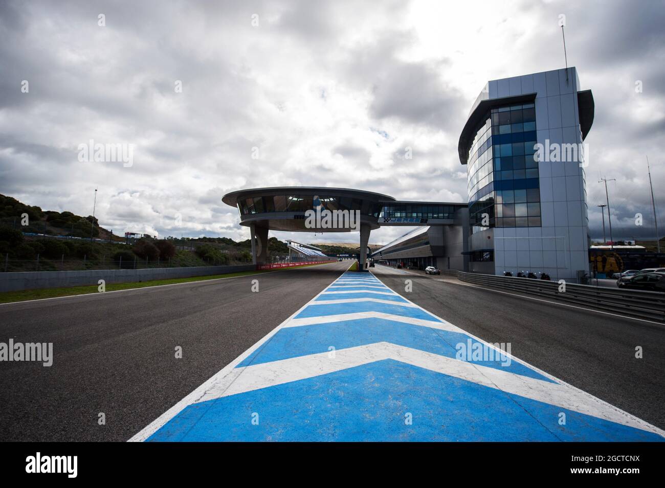 Schaltungs-Details. Formel-1-Tests, Vorbereitungen, Montag, 27. Januar 2014. Jerez, Spanien. Stockfoto