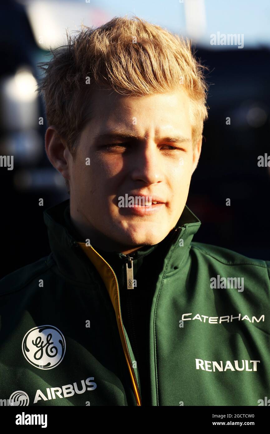 Marcus Ericsson (SWE) Caterham. Formel-1-Tests, Vorbereitungen, Montag, 27. Januar 2014. Jerez, Spanien. Stockfoto