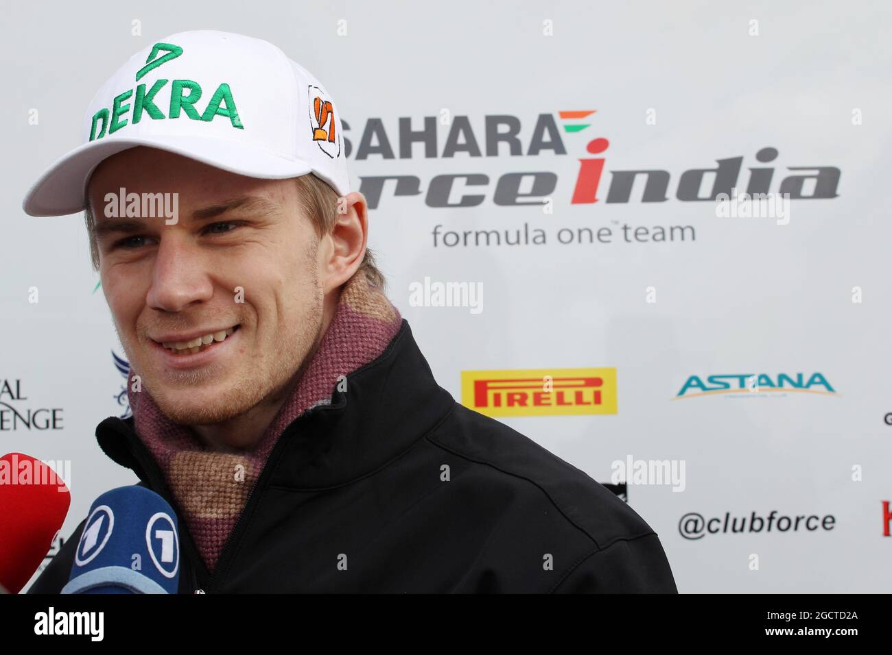 Nico Hulkenberg (GER) Sahara Force India F1. Formel-1-Tests, erster Tag, Dienstag, 28. Januar 2014. Jerez, Spanien. Stockfoto