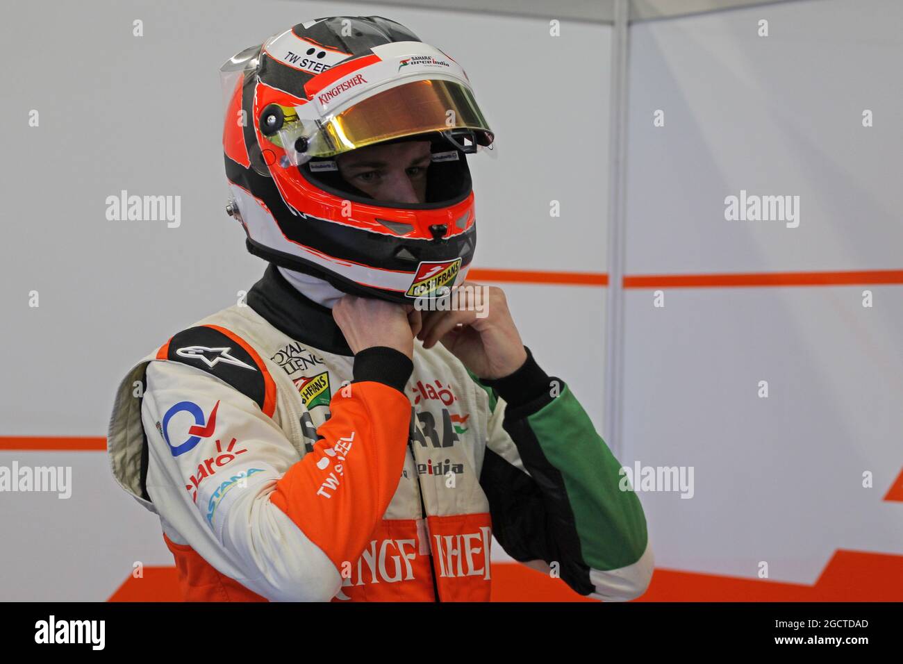 Nico Hulkenberg (GER) Sahara Force India F1. Formel-1-Tests, Tag drei, Donnerstag, 30. Januar 2014. Jerez, Spanien. Stockfoto