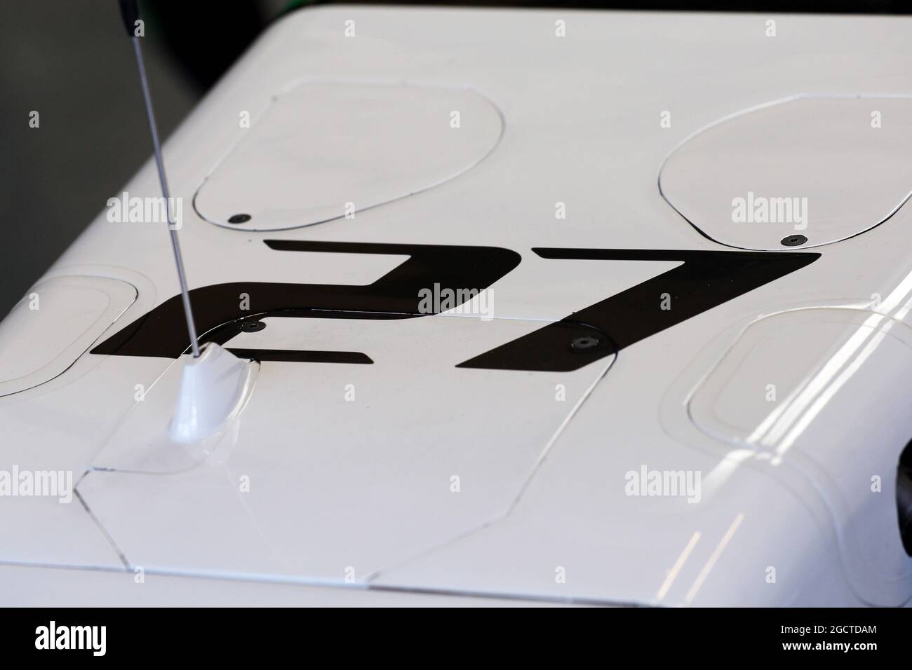 #27 - die Startnummer für Nico Hulkenberg (GER) Sahara Force India F1 VJM07. Formel-1-Tests, Tag drei, Donnerstag, 30. Januar 2014. Jerez, Spanien. Stockfoto