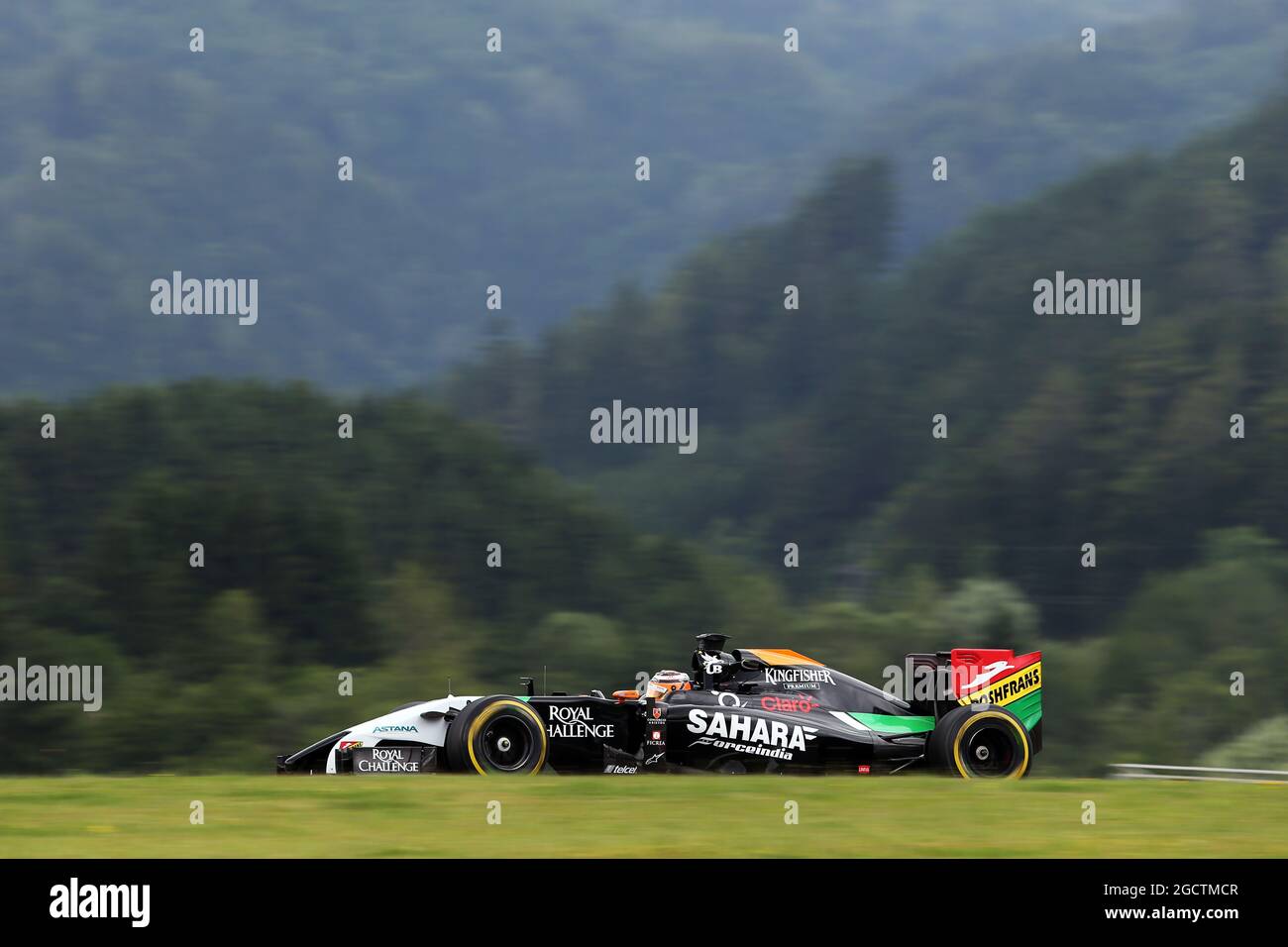 Nico Hulkenberg (GER) Sahara Force India F1 VJM07. Großer Preis von Österreich, Freitag, 20. Juni 2014. Spielberg, Österreich. Stockfoto
