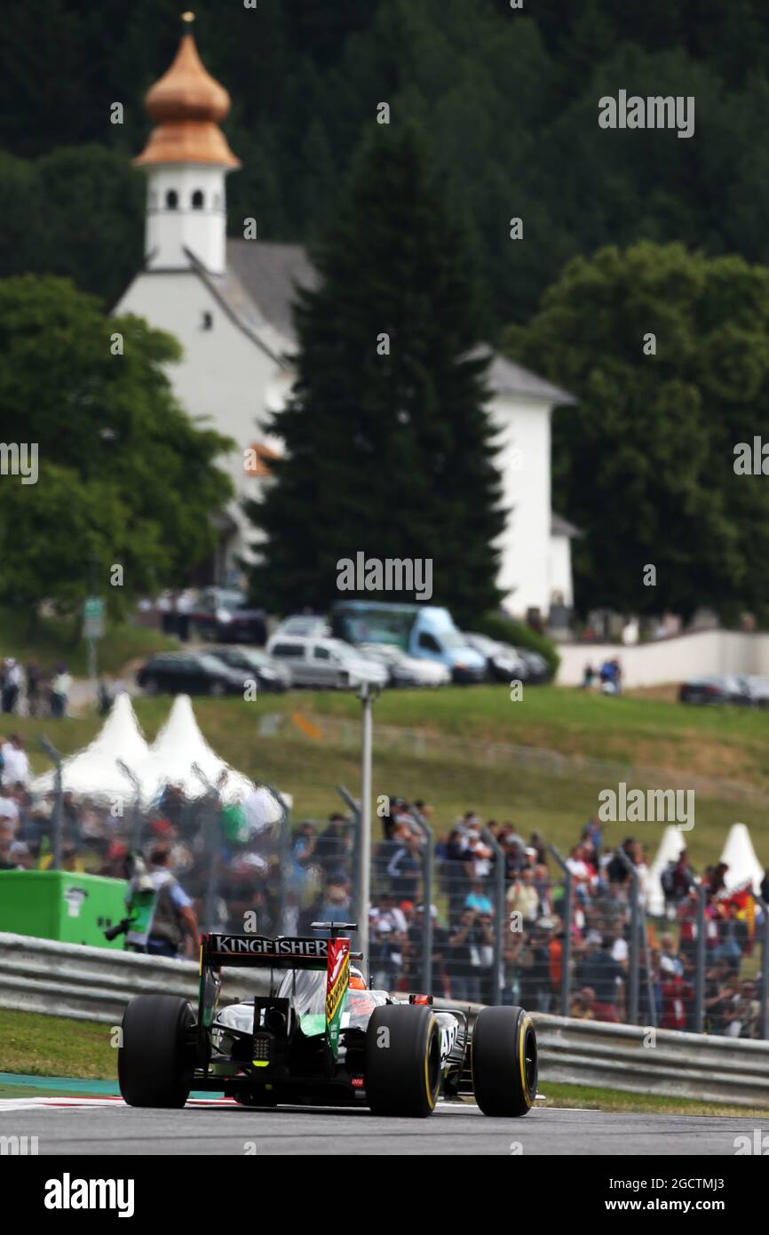 Nico Hulkenberg (GER) Sahara Force India F1 VJM07. Großer Preis von Österreich, Samstag, 21. Juni 2014. Spielberg, Österreich. Stockfoto