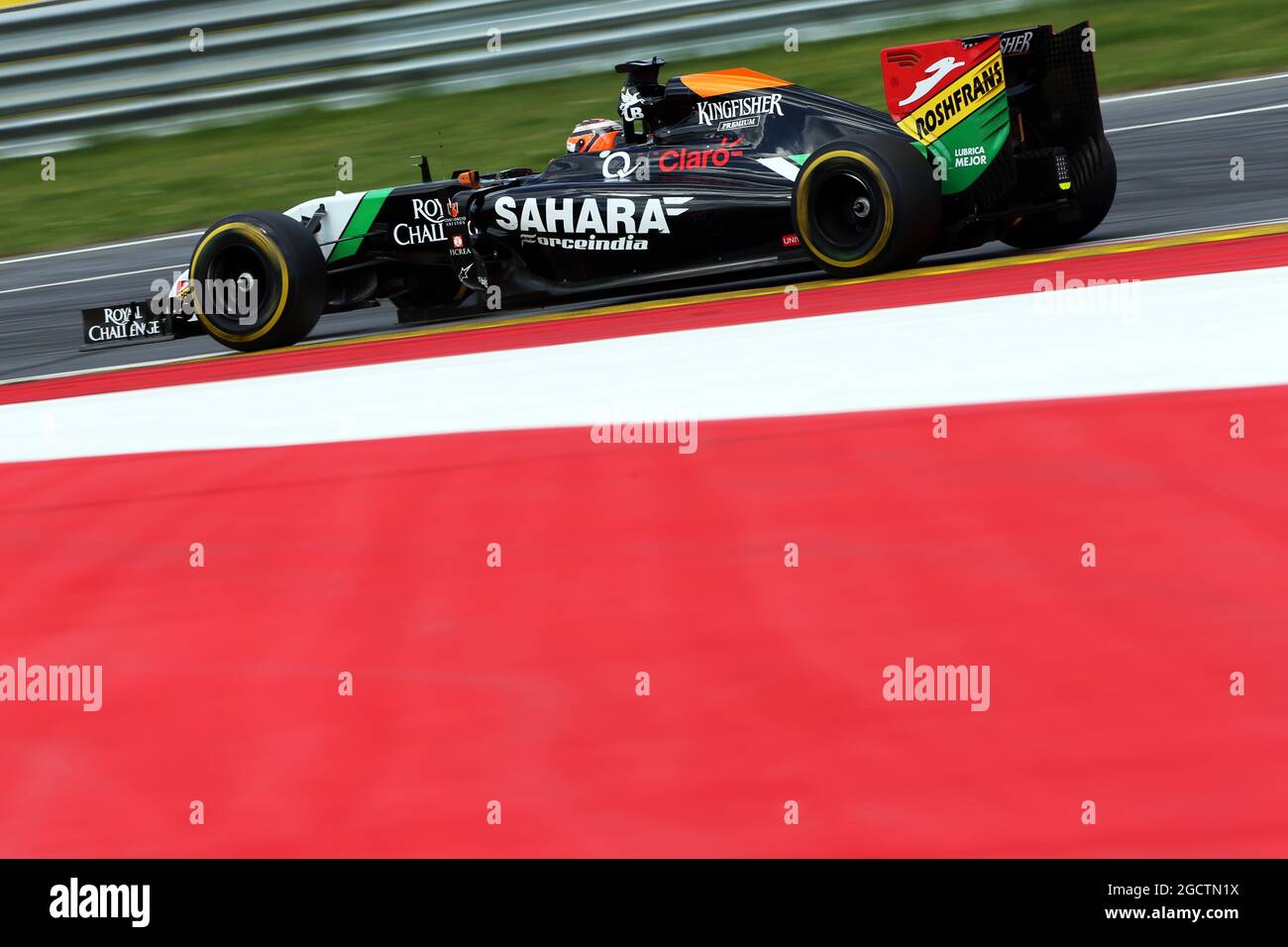 Nico Hulkenberg (GER) Sahara Force India F1 VJM07. Großer Preis von Österreich, Sonntag, 22. Juni 2014. Spielberg, Österreich. Stockfoto