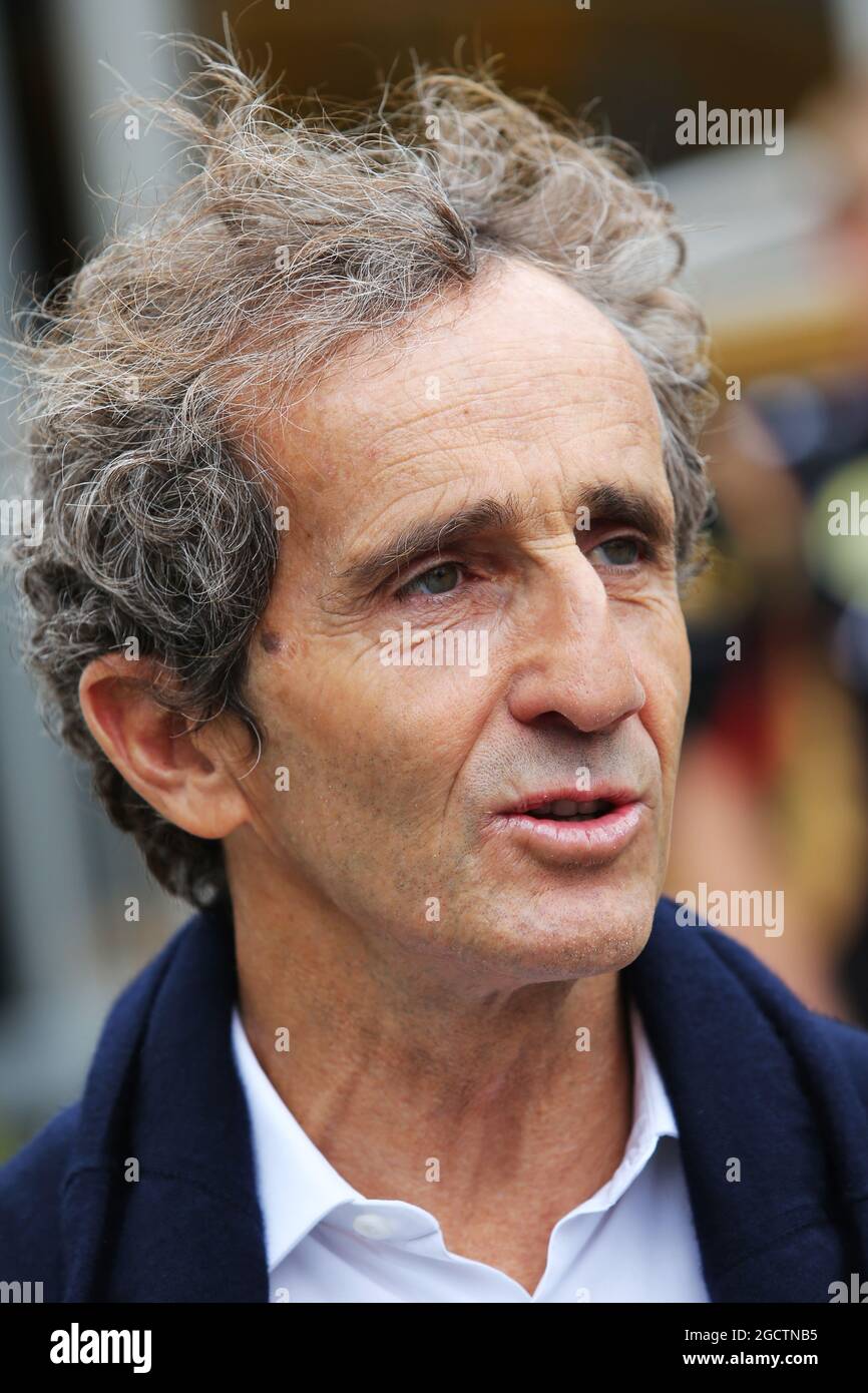 Alain Prost (FRA). Großer Preis von Großbritannien, Samstag, 5. Juli 2014. Silverstone, England. Stockfoto
