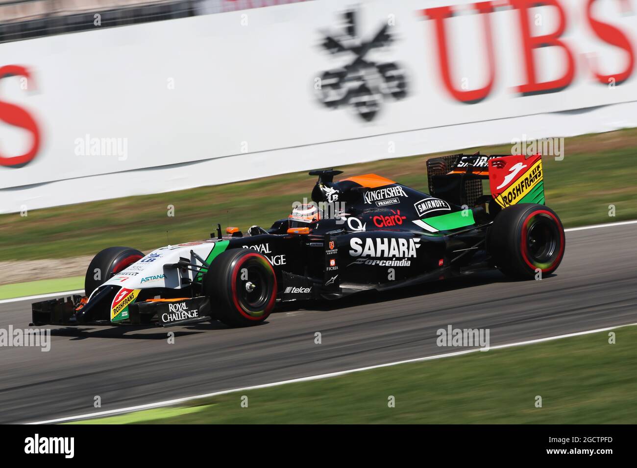Nico Hulkenberg (GER) Sahara Force India F1 VJM07. Großer Preis von Deutschland, Samstag, 19. Juli 2014. Hockenheim, Deutschland. Stockfoto