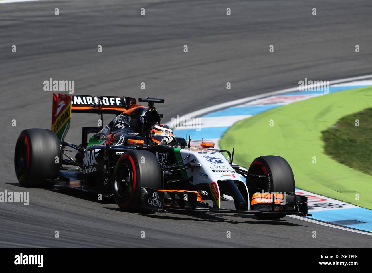 Nico Hulkenberg (GER) Sahara Force India F1 VJM07. Großer Preis von Deutschland, Samstag, 19. Juli 2014. Hockenheim, Deutschland. Stockfoto