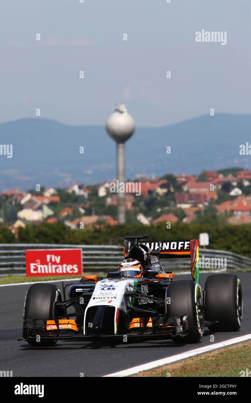 Nico Hulkenberg (GER) Sahara Force India F1 VJM07. Großer Preis von Ungarn, Freitag, 25. Juli 2014. Budapest, Ungarn. Stockfoto