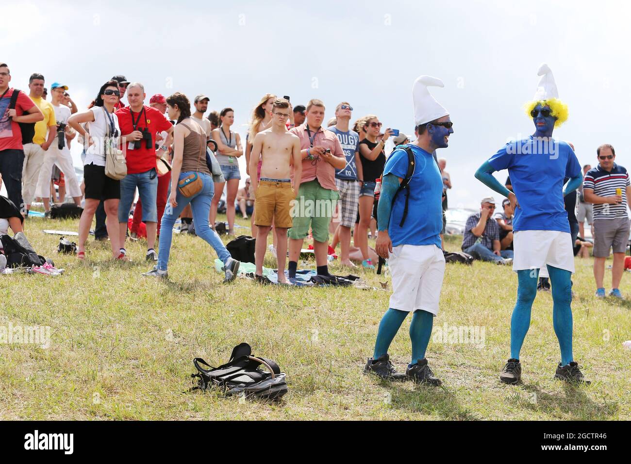 Lüfter. Großer Preis von Ungarn, Samstag, 26. Juli 2014. Budapest, Ungarn. Stockfoto