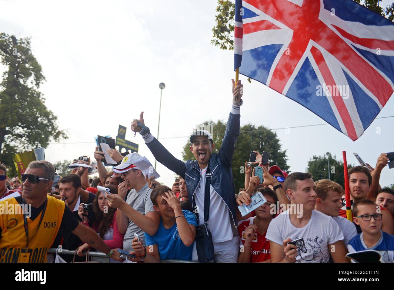 Lüfter. Großer Preis von Italien, Sonntag, 7. September 2014. Monza Italien. Stockfoto