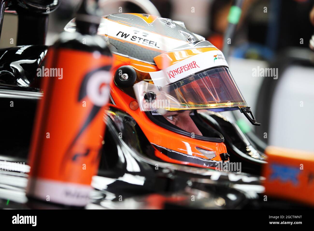 Nico Hulkenberg (GER) Sahara Force India F1 VJM07. Großer Preis von Japan, Freitag, 3. Oktober 2014. Suzuka, Japan. Stockfoto