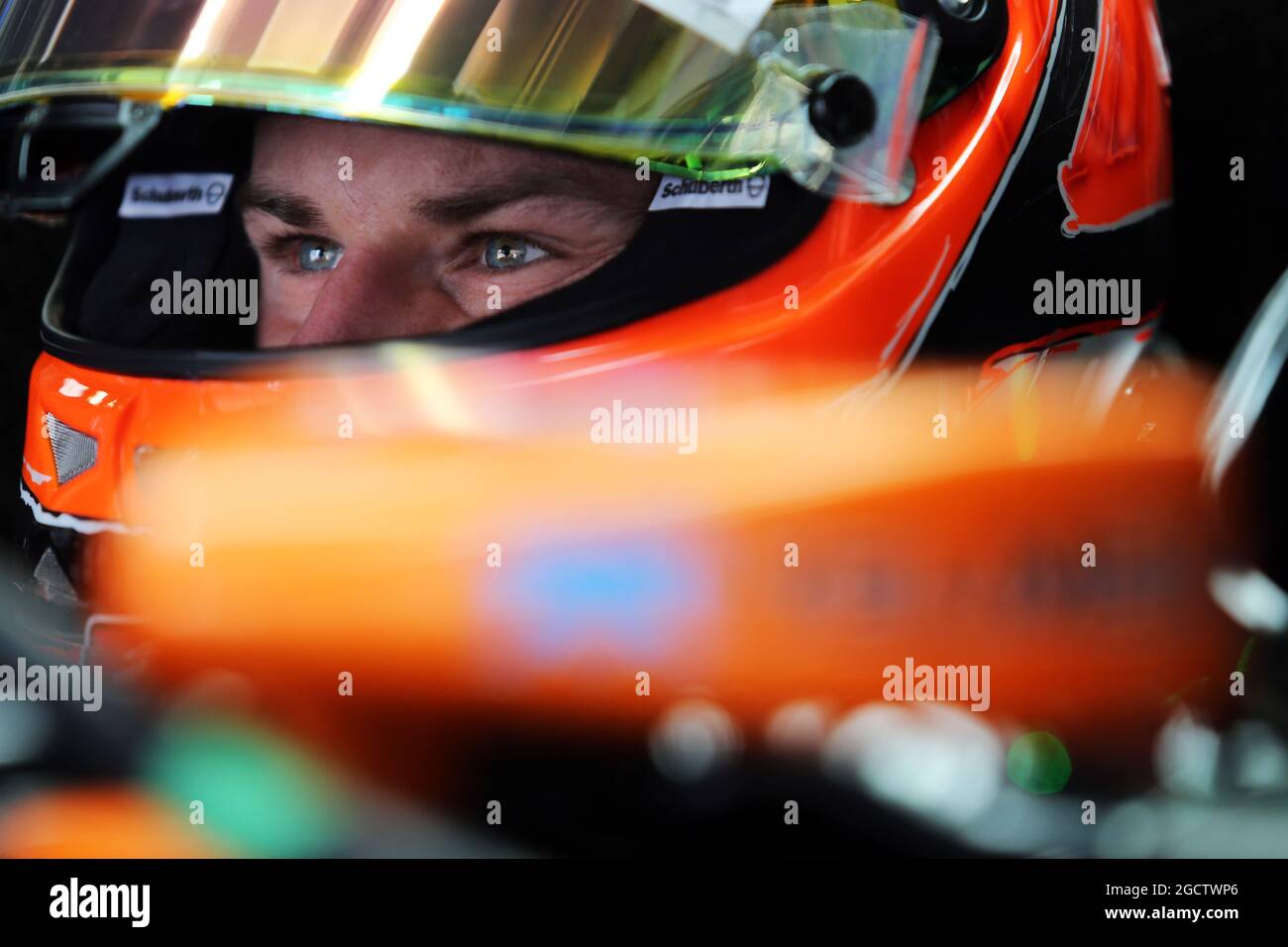 Nico Hulkenberg (GER) Sahara Force India F1 VJM07. Großer Preis von Japan, Freitag, 3. Oktober 2014. Suzuka, Japan. Stockfoto