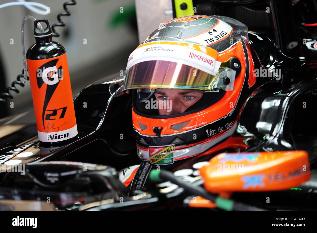 Nico Hulkenberg (GER) Sahara Force India F1 VJM07. Großer Preis von Japan, Samstag, 4. Oktober 2014. Suzuka, Japan. Stockfoto