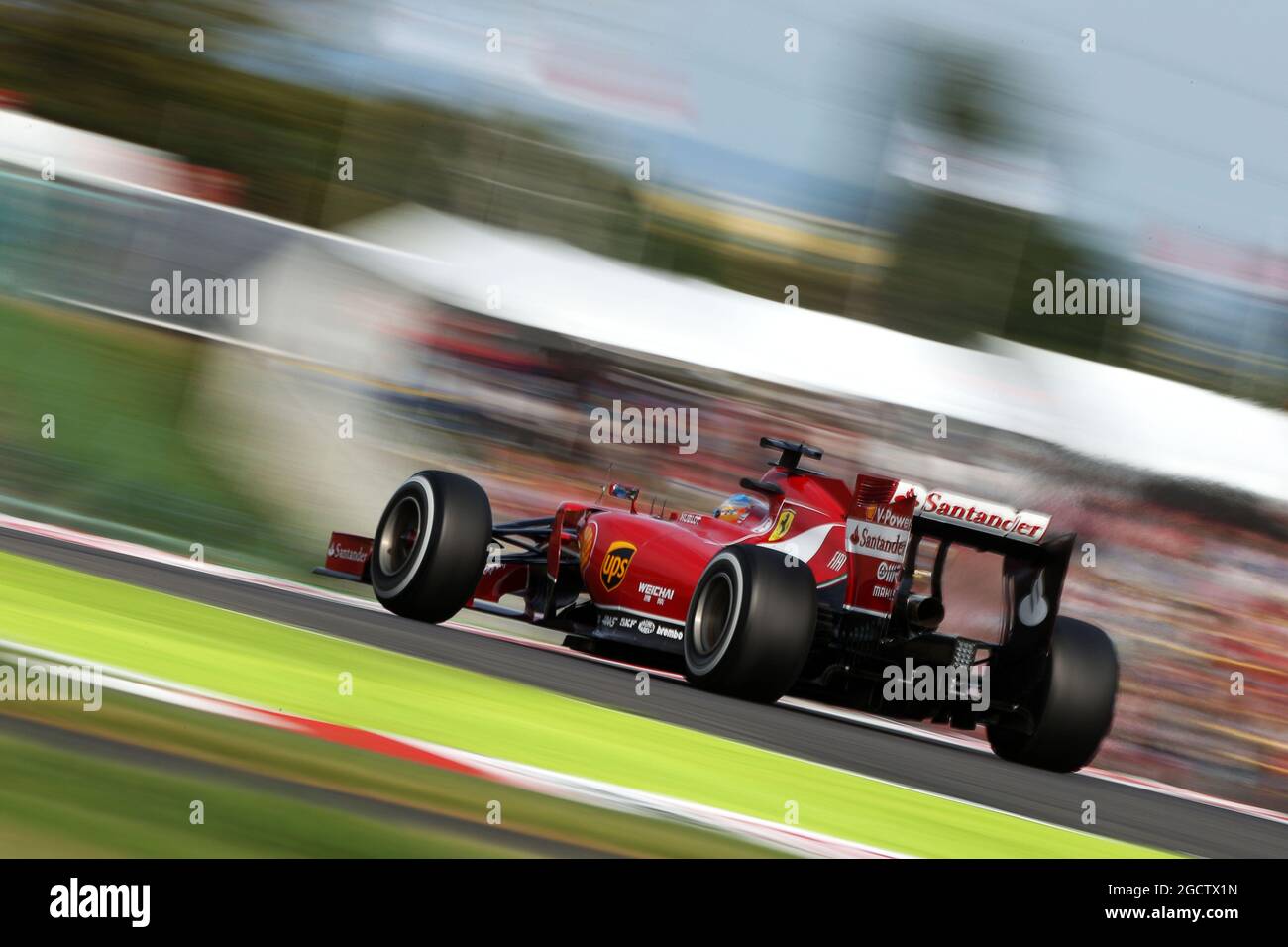 Fernando Alonso (ESP) Ferrari F14-T. Großer Preis von Japan, Samstag, 4. Oktober 2014. Suzuka, Japan. Stockfoto