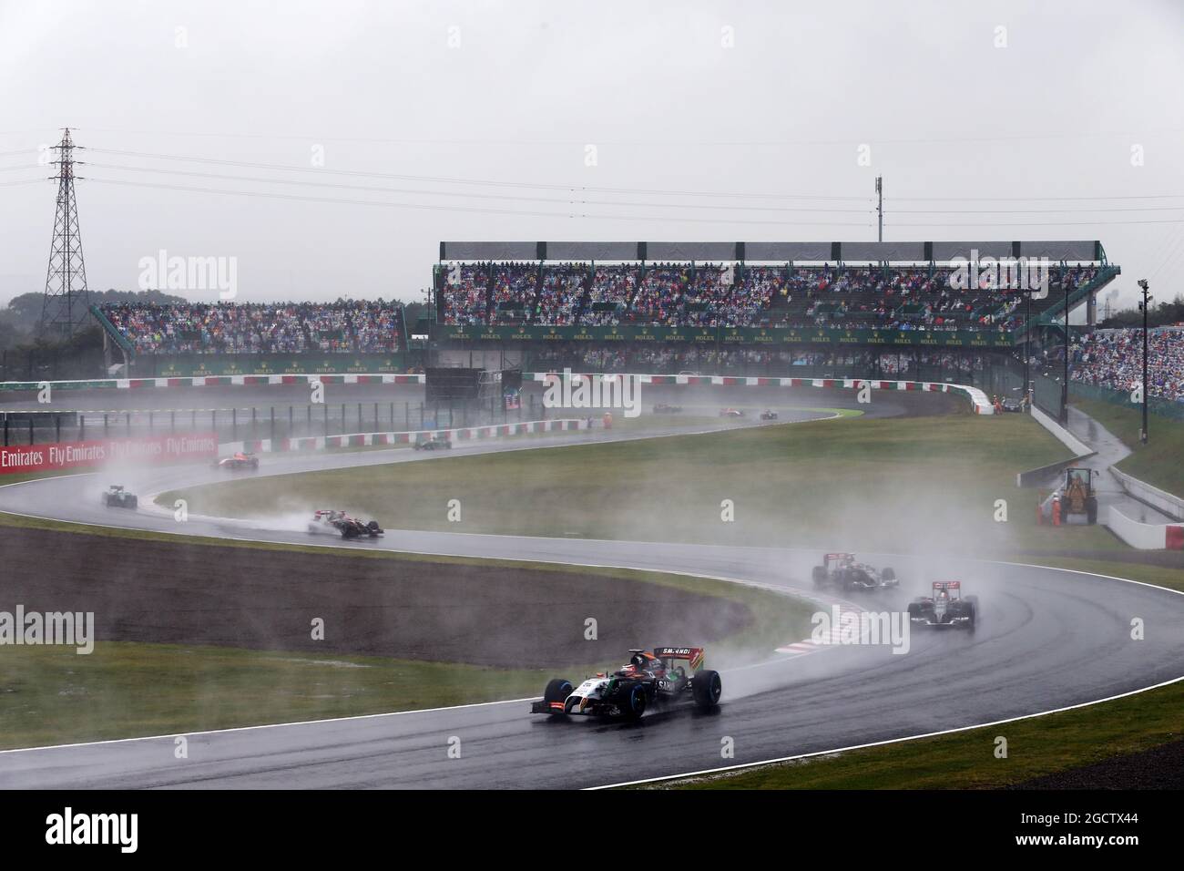 Nico Hulkenberg (GER) Sahara Force India F1 VJM07. Großer Preis von Japan, Sonntag, 5. Oktober 2014. Suzuka, Japan. Stockfoto