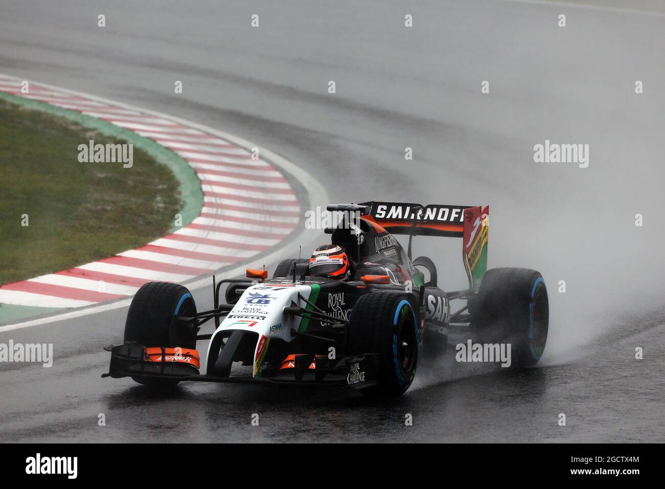 Nico Hulkenberg (GER) Sahara Force India F1 VJM07. Großer Preis von Japan, Sonntag, 5. Oktober 2014. Suzuka, Japan. Stockfoto