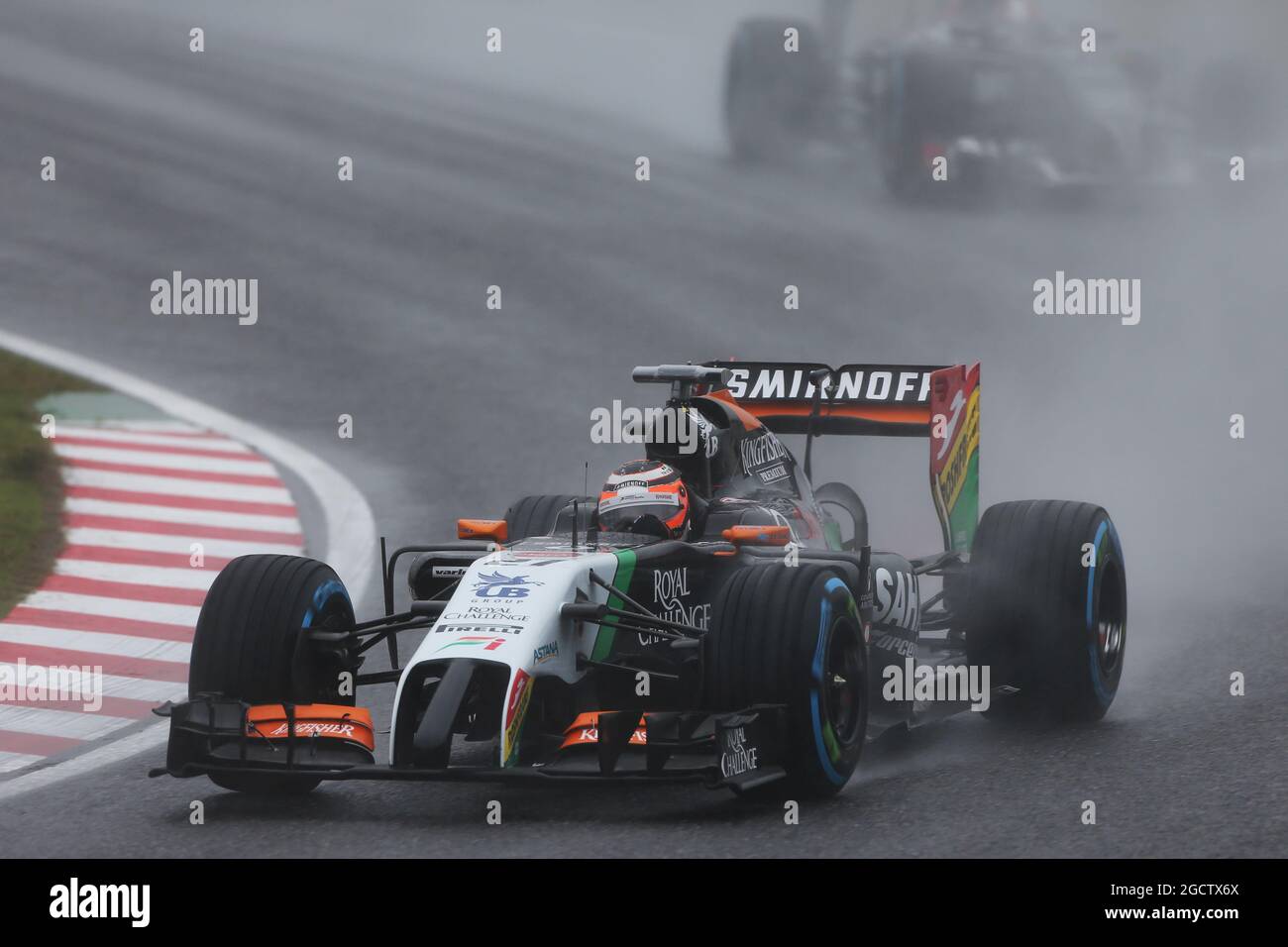 Nico Hulkenberg (GER) Sahara Force India F1 VJM07. Großer Preis von Japan, Sonntag, 5. Oktober 2014. Suzuka, Japan. Stockfoto
