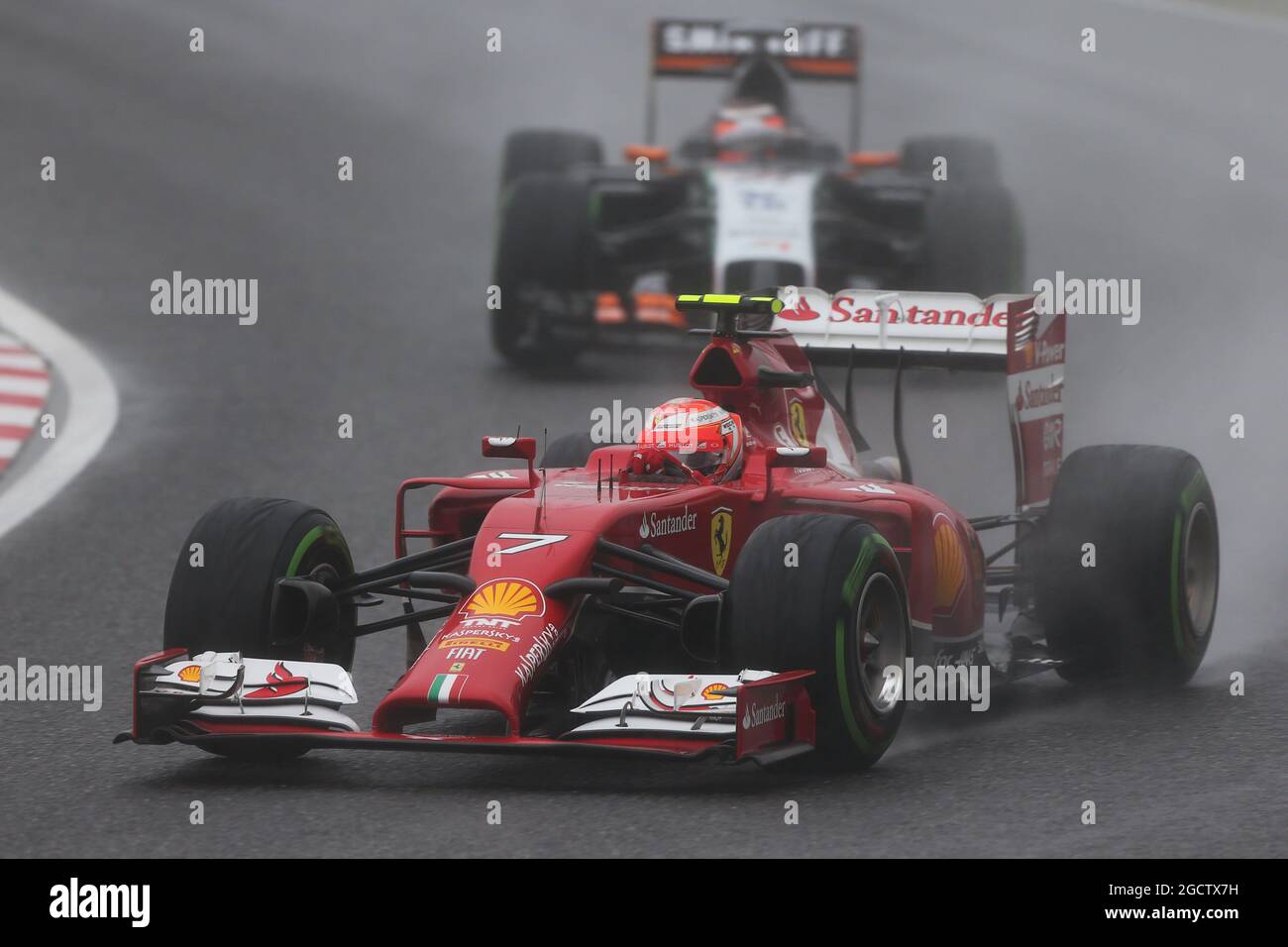 Kimi Räikkönen (FIN) Ferrari F14-T. Großer Preis von Japan, Sonntag, 5. Oktober 2014. Suzuka, Japan. Stockfoto