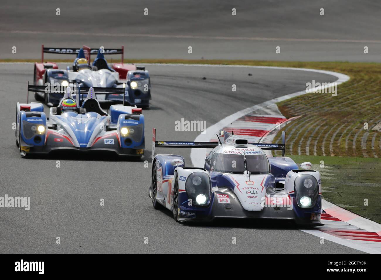 Anthony Davidson (GBR)/Sebastien Buemi (SUI) #08 Toyota Racing Toyota TS040 Hybrid. FIA-Langstrecken-Weltmeisterschaft, Runde 5, Six Hours of Fuji, Sonntag, 12. Oktober 2014. Fuji, Japan. Stockfoto