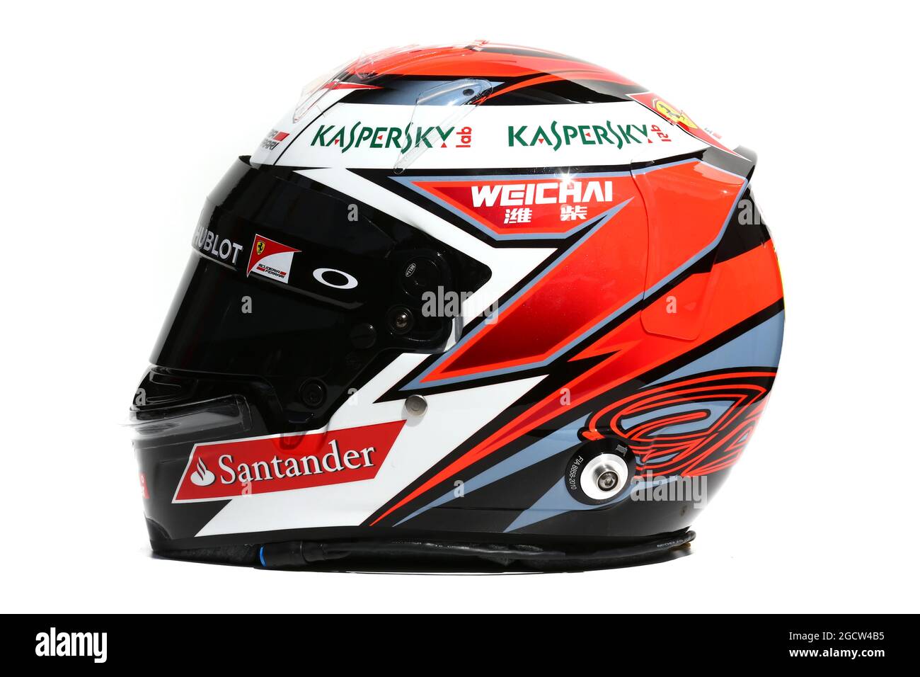 Der Helm von Kimi Räikkönen (FIN) Ferrari. Großer Preis von Australien, Donnerstag, 12. März 2015. Albert Park, Melbourne, Australien. Stockfoto