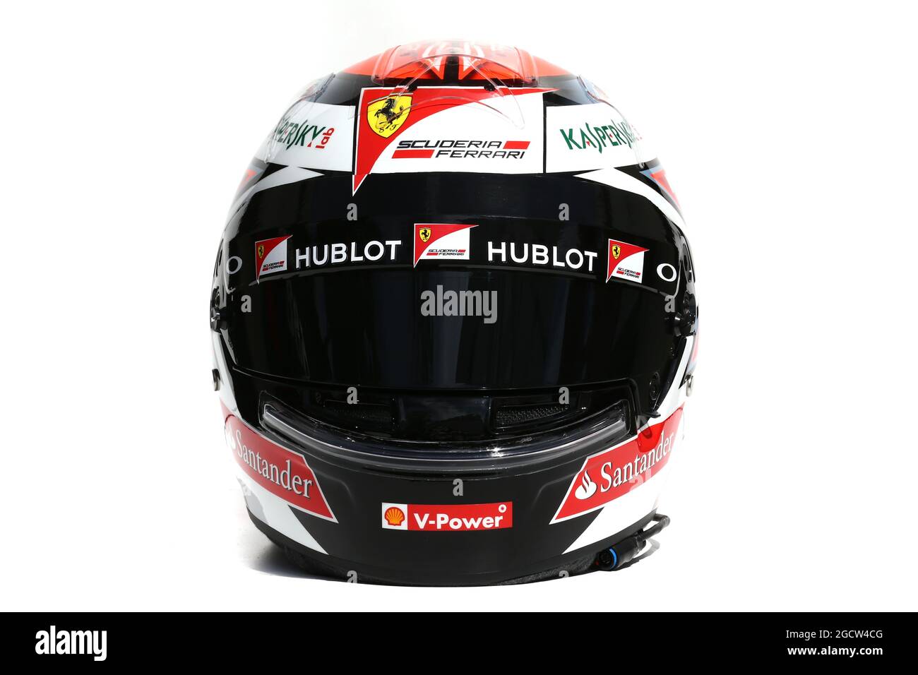 Der Helm von Kimi Räikkönen (FIN) Ferrari. Großer Preis von Australien, Donnerstag, 12. März 2015. Albert Park, Melbourne, Australien. Stockfoto