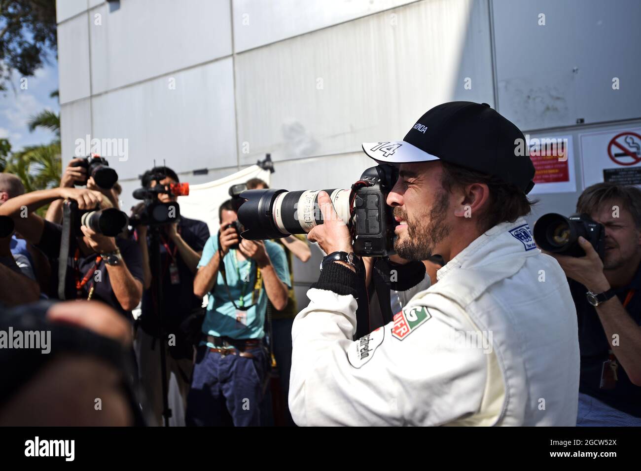 Fernando Alonso (ESP) McLaren. Großer Preis von Malaysia, Donnerstag, 26. März 2015. Sepang, Kuala Lumpur, Malaysia. Stockfoto