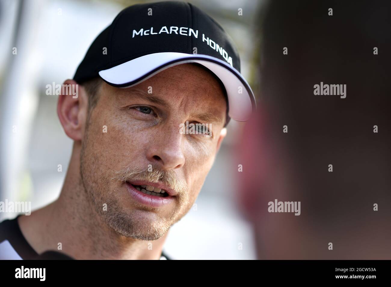 Jenson Button (GBR) McLaren. Großer Preis von Malaysia, Donnerstag, 26. März 2015. Sepang, Kuala Lumpur, Malaysia. Stockfoto