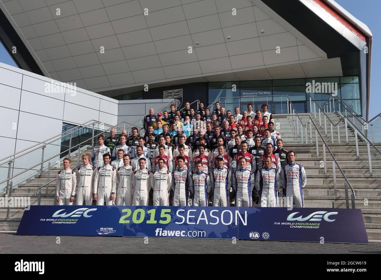 2015 Foto Zum Treiber. FIA-Langstrecken-Weltmeisterschaft, Runde 1, Freitag, 10. April 2015. Silverstone, England. Stockfoto