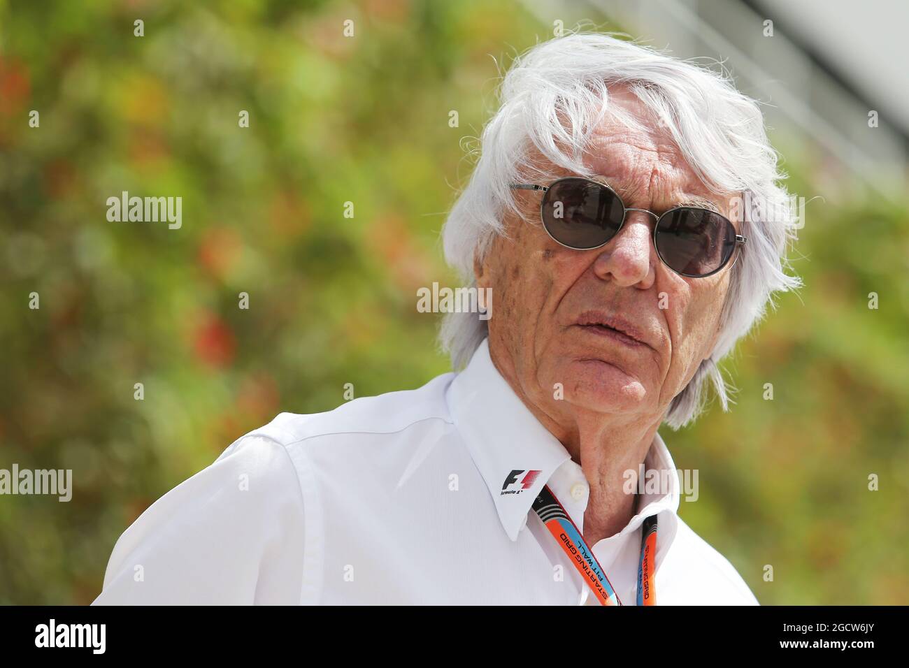 Bernie Ecclestone (GBR). Großer Preis von Bahrain, Samstag, 18. April 2015. Sakhir, Bahrain. Stockfoto
