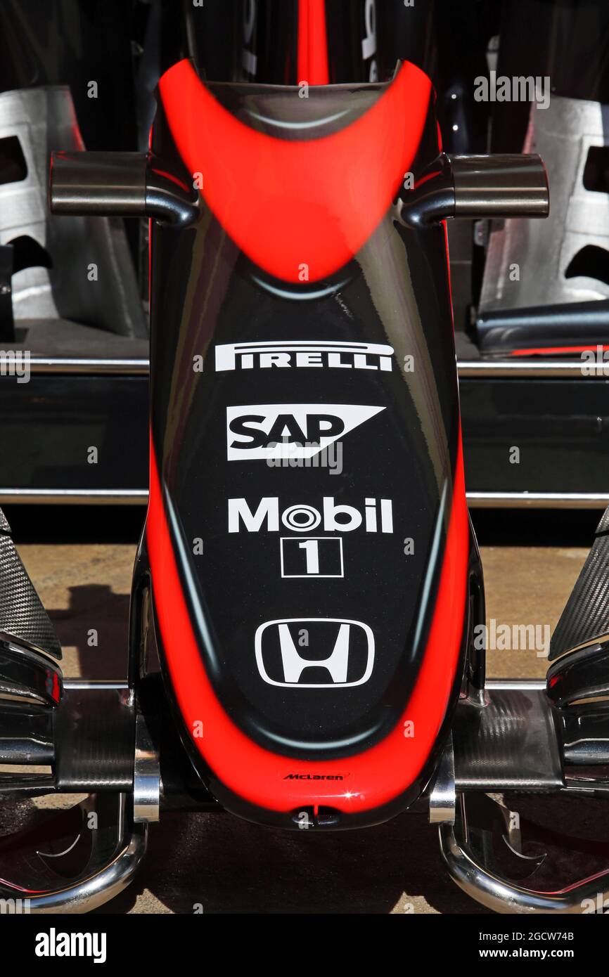 McLaren MP4-30 – neue Lackierung. Großer Preis von Spanien, Donnerstag, 7. Mai 2015. Barcelona, Spanien. Stockfoto