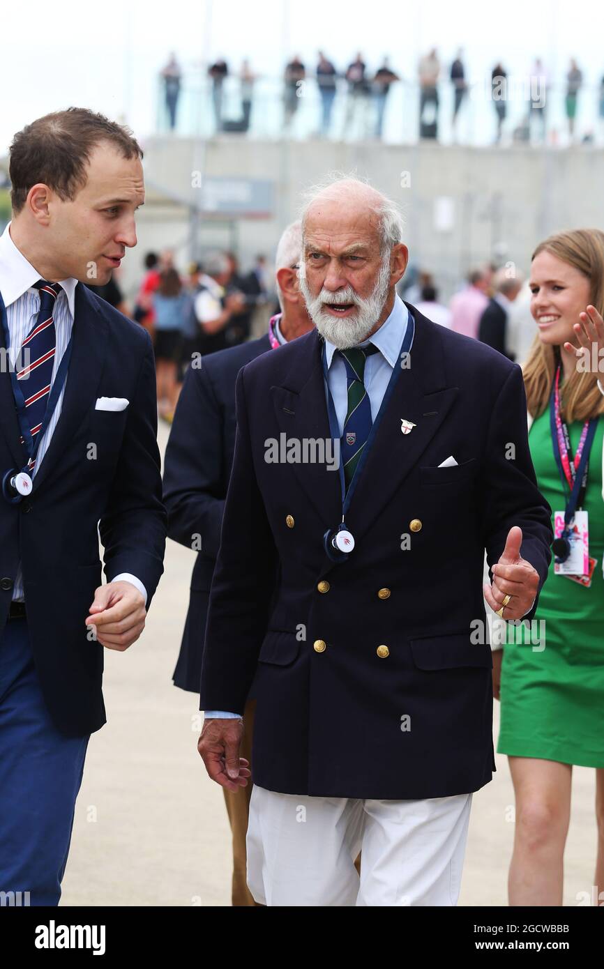 S.H. Prinz Michael von Kent (GBR). Großer Preis von Großbritannien, Sonntag, 5. Juli 2015. Silverstone, England. Stockfoto